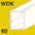 WDK trunking, trunking depth 60 mm