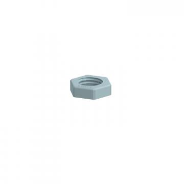 Locknut, metric thread, silver grey