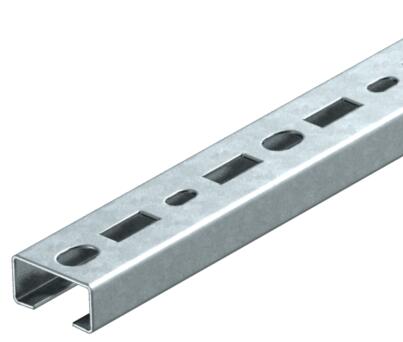 CML3518 profile rail, slot 17 mm, FS, perforated 2000 | 35 | 18 | 1.25 | Steel | Strip galvanized | 