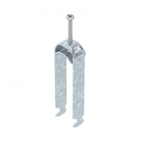 Clamp clip 2056 H-foot, 3-fold, metal pressure sleeve, FT 28 | 34 | 3