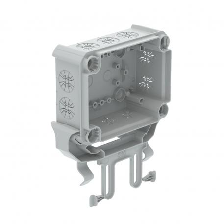 Bottom part junction box with fastening element