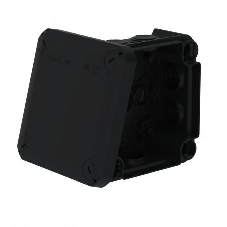 Junction box T 60, plug-in seal 100x100x48 | 7 | IP66 | Graphite black; RAL 9011