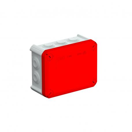 Junction box T 100, plug-in seal 136x102x57 | 10 | IP66 | Grey / red