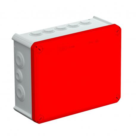 Junction box T 250, plug-in seal 225x173x86 | 16 | IP66 | Grey / red