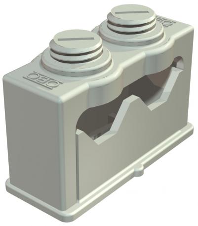 Grip ISO clip, double 16 | 24 | Light grey; RAL 7035