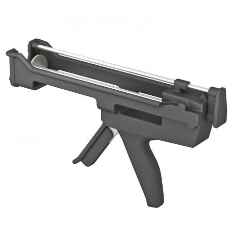 Pressing gun for standard cartridges and side-by-side cartridges