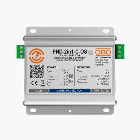Combined protection device 2in1 for CCTV camera systems