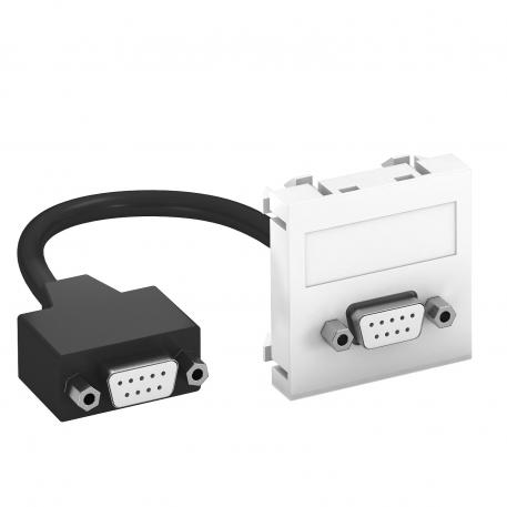 D-Sub9 connection, 1 module, straight outlet, with connection cable