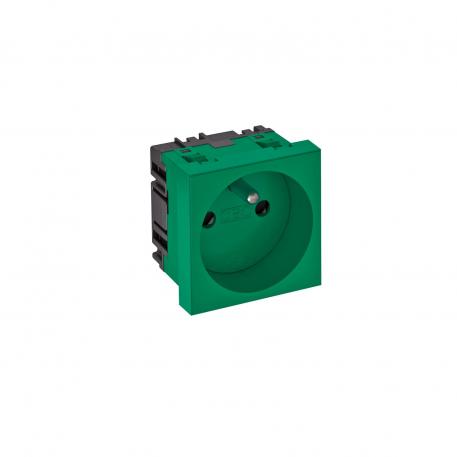 0° socket, with earthing pin, single 1 | Single 0° | Mint green; RAL 6029