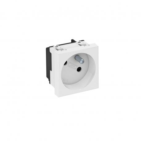 33° socket, with earthing pin, single
