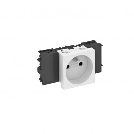 0° socket, Connect 45, with earthing pin, single