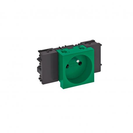 0° socket, Connect 45, with earthing pin, single 1 | Single 0° | Mint green; RAL 6029