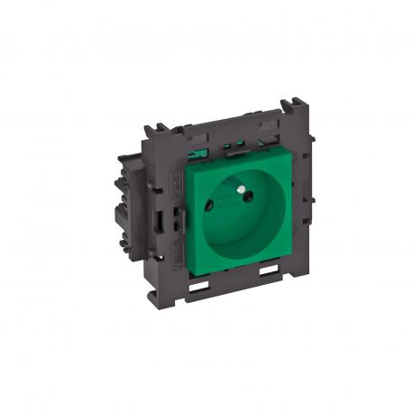 0° socket, Connect 80, with earthing pin, single 1 | Single 0° | Mint green; RAL 6029