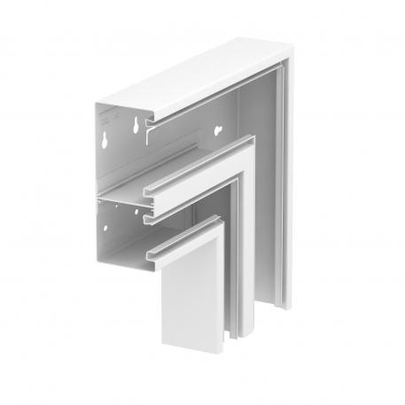 Flat angle, asymmetrical, falling, double, for device installation trunking Rapid 80 type GS-D70170