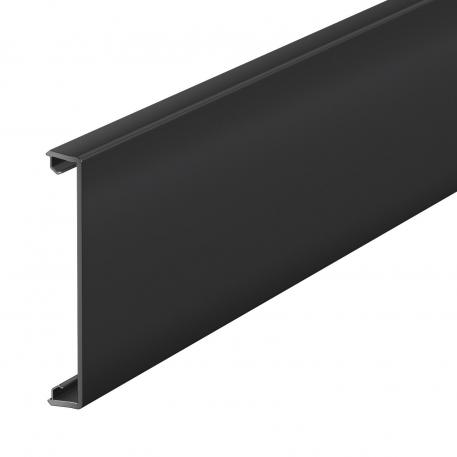 Plastic trunking cover, smooth 2000 | Jet black; RAL 9005