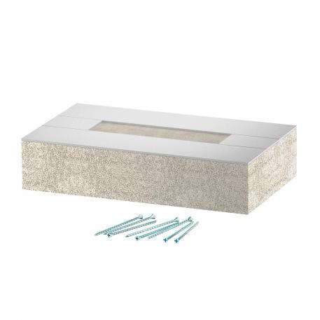 End piece for PYROLINE® Con D BSKD09-K0511 fire protection duct 190 | 113 | Grey