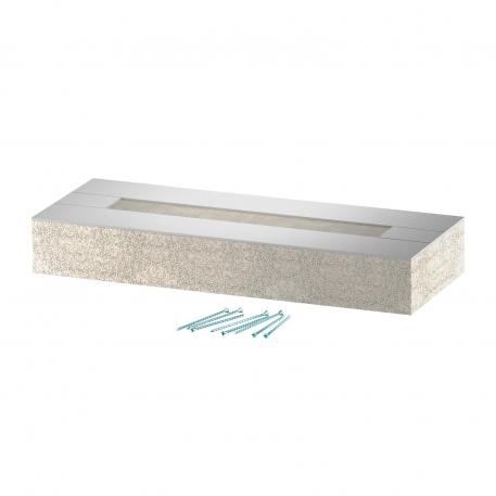 End piece for PYROLINE® Con D BSKD09-K0521 fire protection duct 290 | 113 | Grey