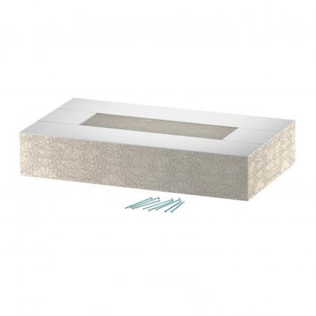 End piece for PYROLINE® Con D BSKD12-K1021 fire protection duct 330 | 188 | Grey