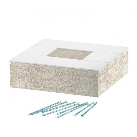 End piece for PYROLINE® Con S BSKH09-K0506 fire protection duct 140 | 133 | Grey