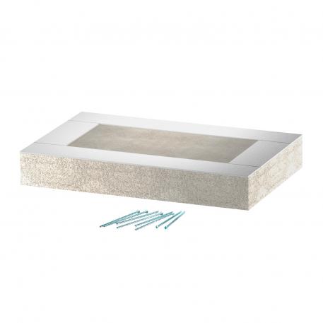 End piece for PYROLINE® Con S BSKH09-K1021 fire protection duct 290 | 188 | Grey