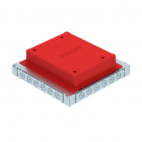 Underfloor box UDS6 for installation pipe and metal duct 
