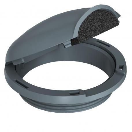 Device protection hood for dry-care floors, floor covering thickness < 6 mm