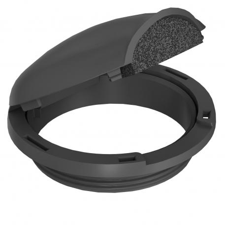 Device protection hood for dry-care floors, floor covering thickness < 6 mm 