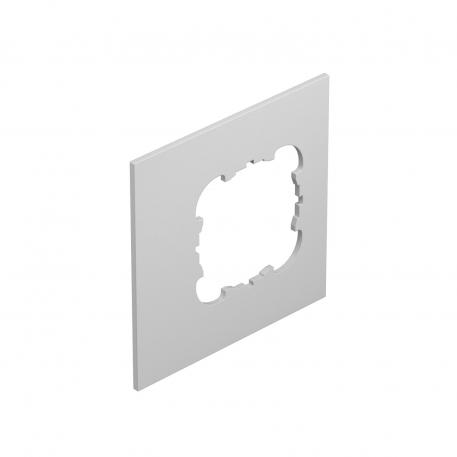 Cover plate, Telitank T4L/T8NL, round installation opening for EKR device, for lengthwise side Light grey; RAL 7035