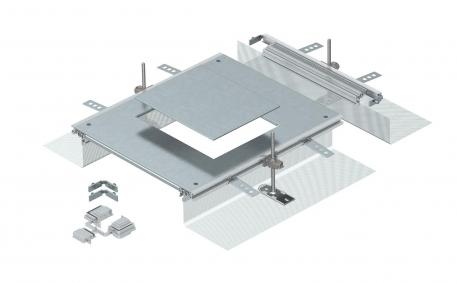 Extension unit for GES6, height 40−240 mm 460 | 400 | 40 | 240 | Rectangular